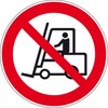 Sign No access for forklift trucks and other industrial vehicles